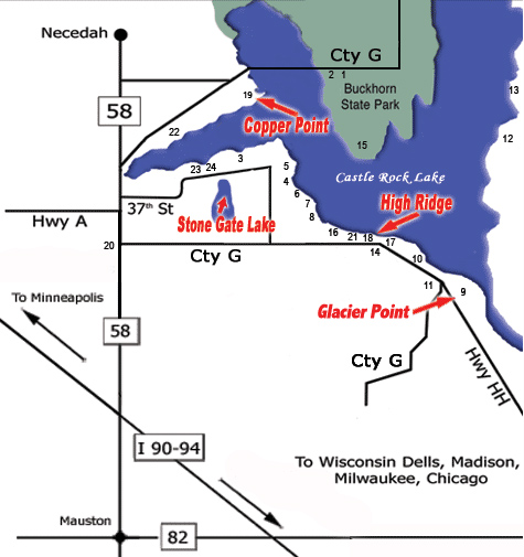 Castle Rock Lake Topographic Map - United States Map